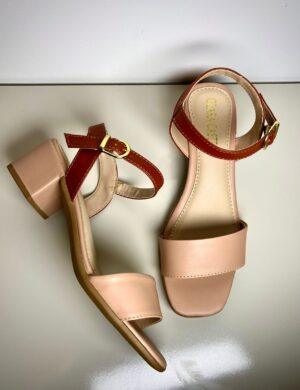 SALTO BLOCO NUDE C/CARAMELO