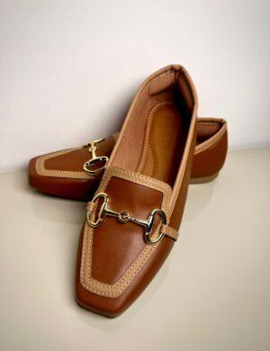 MOCASSIM CARAMELO C/NUDE
