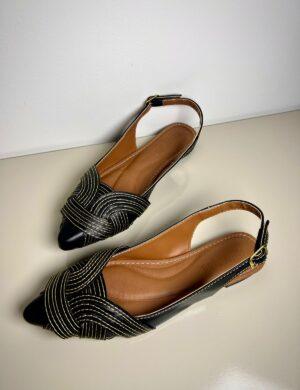 SAPATILHA PRETA ABERTA